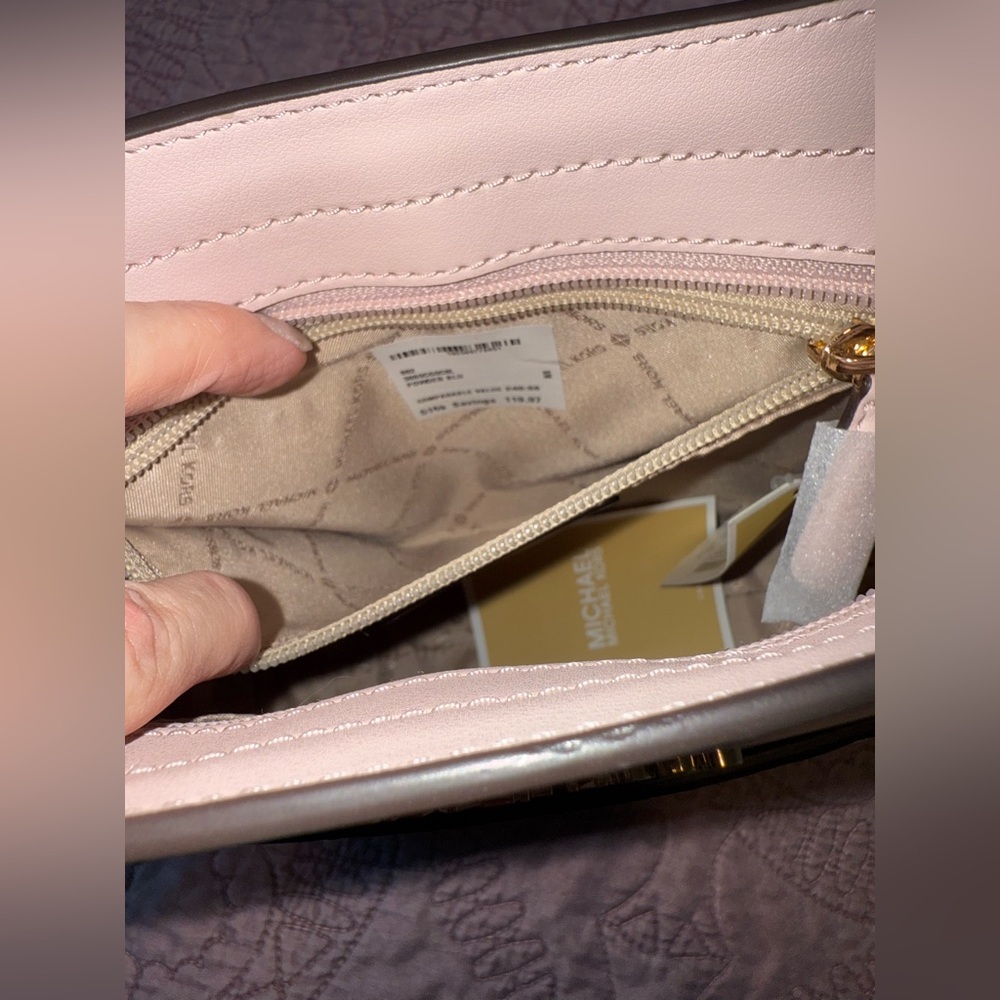 Michael Kors Blush Gloria Crossbody Bag - Picture 9 of 16